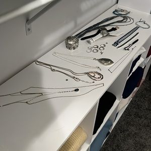 Costume jewelry lot 2 Swarovski touchstone crystal bracelets & 1 necklace